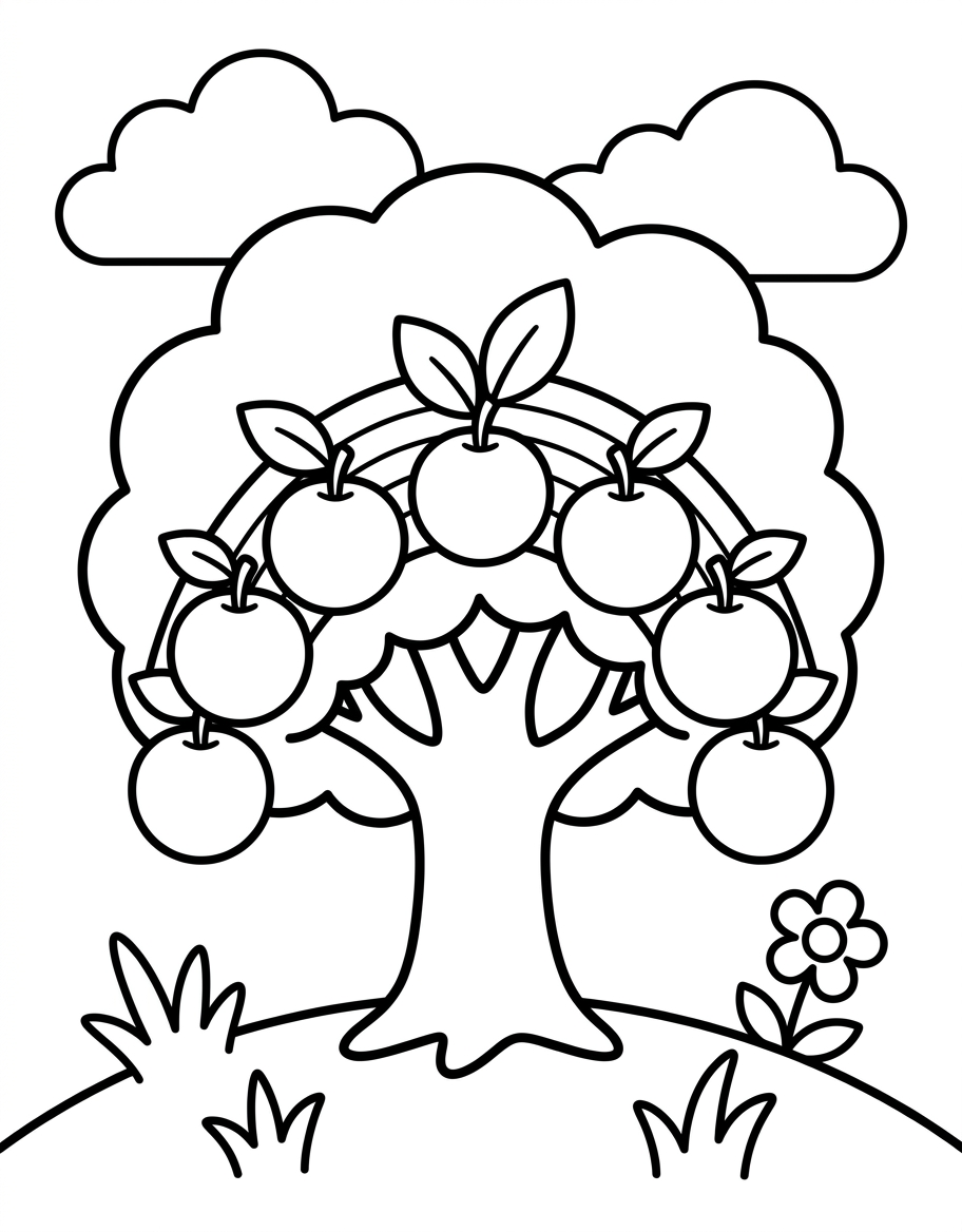 A rainbow tree