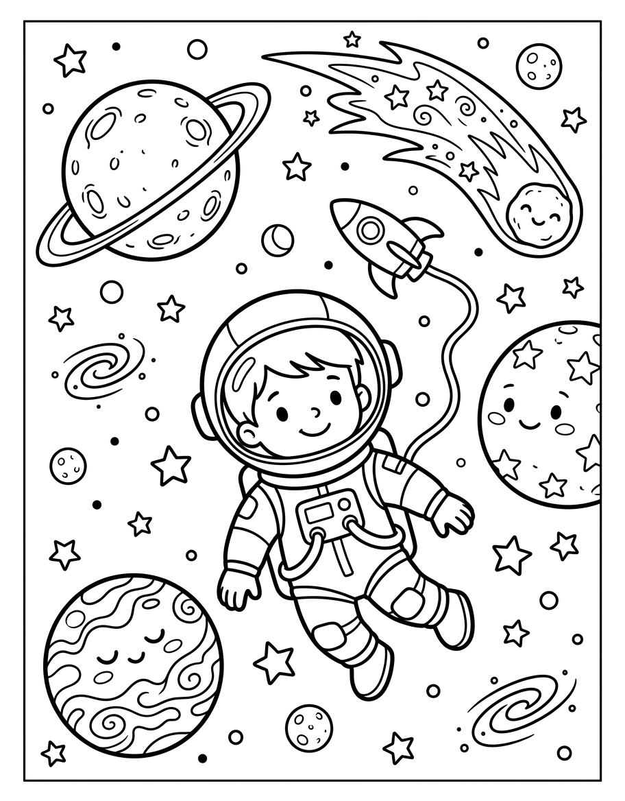 Brave little astronaut