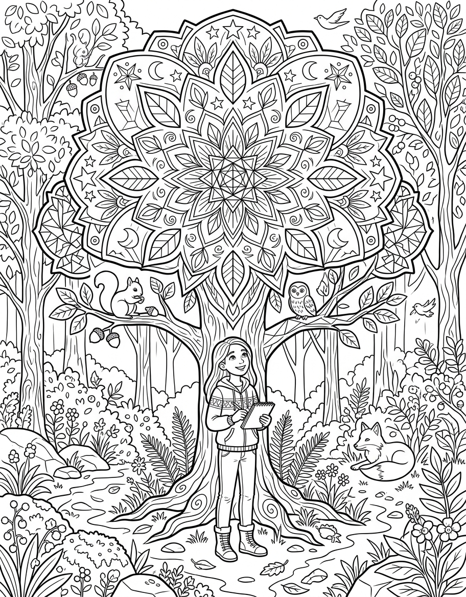 Sacred geometry forest