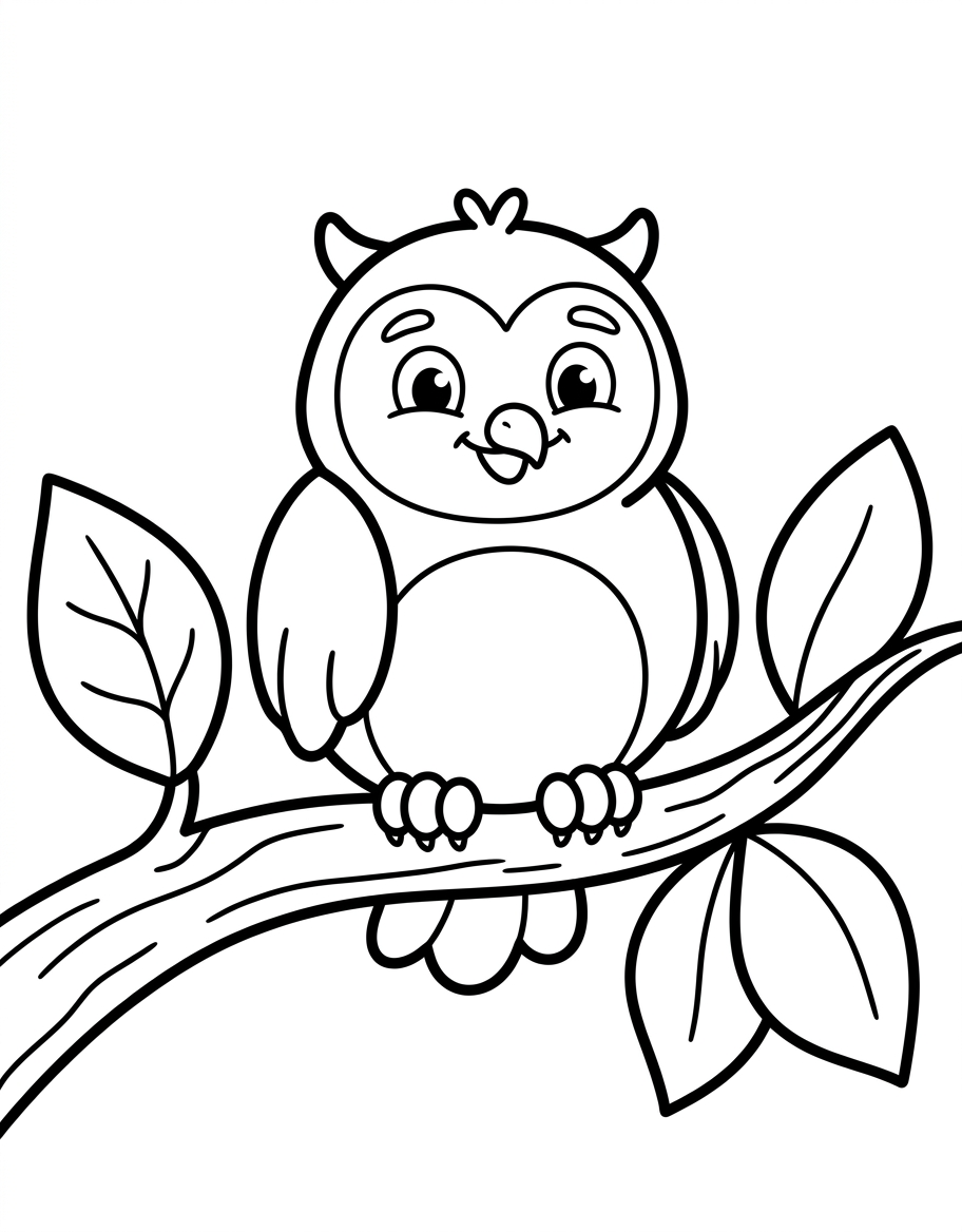 The owl on the branch