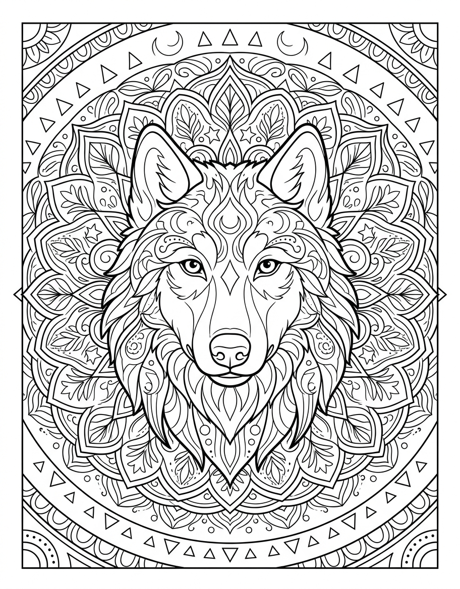 Mandala wolf
