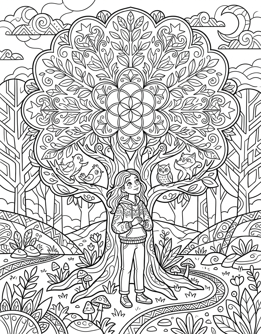 Sacred geometry forest