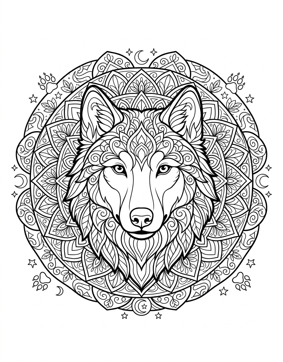 Mandala wolf