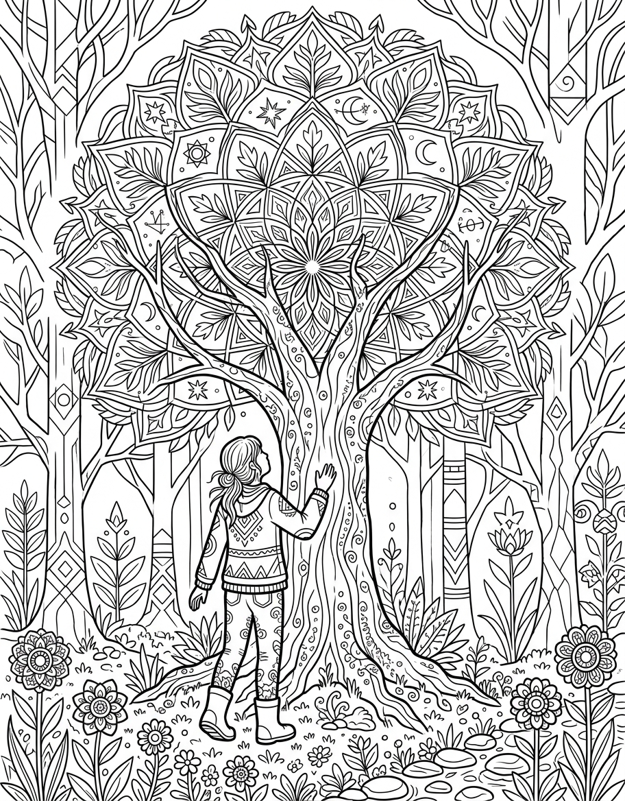 Sacred geometry forest