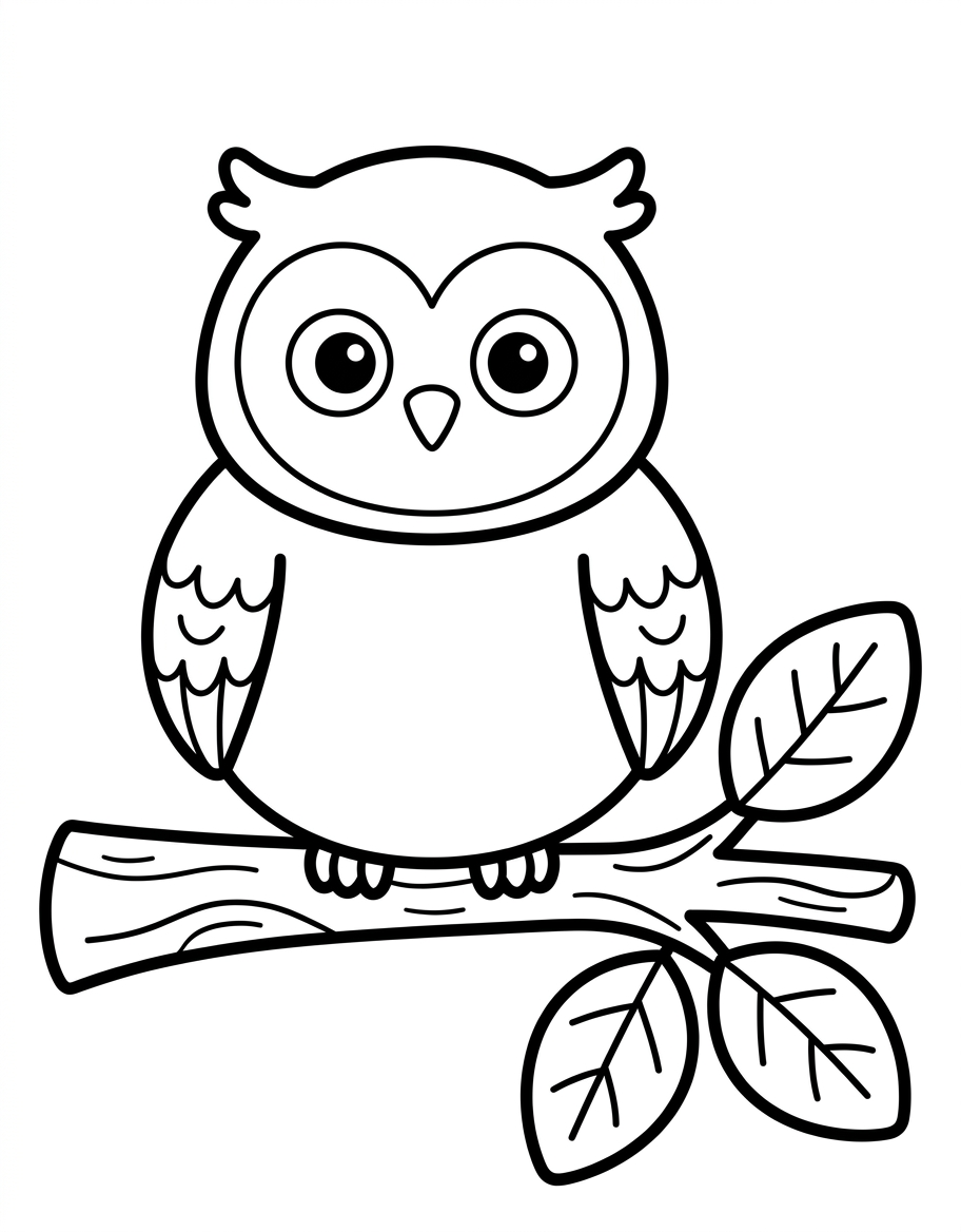 The owl on the branch