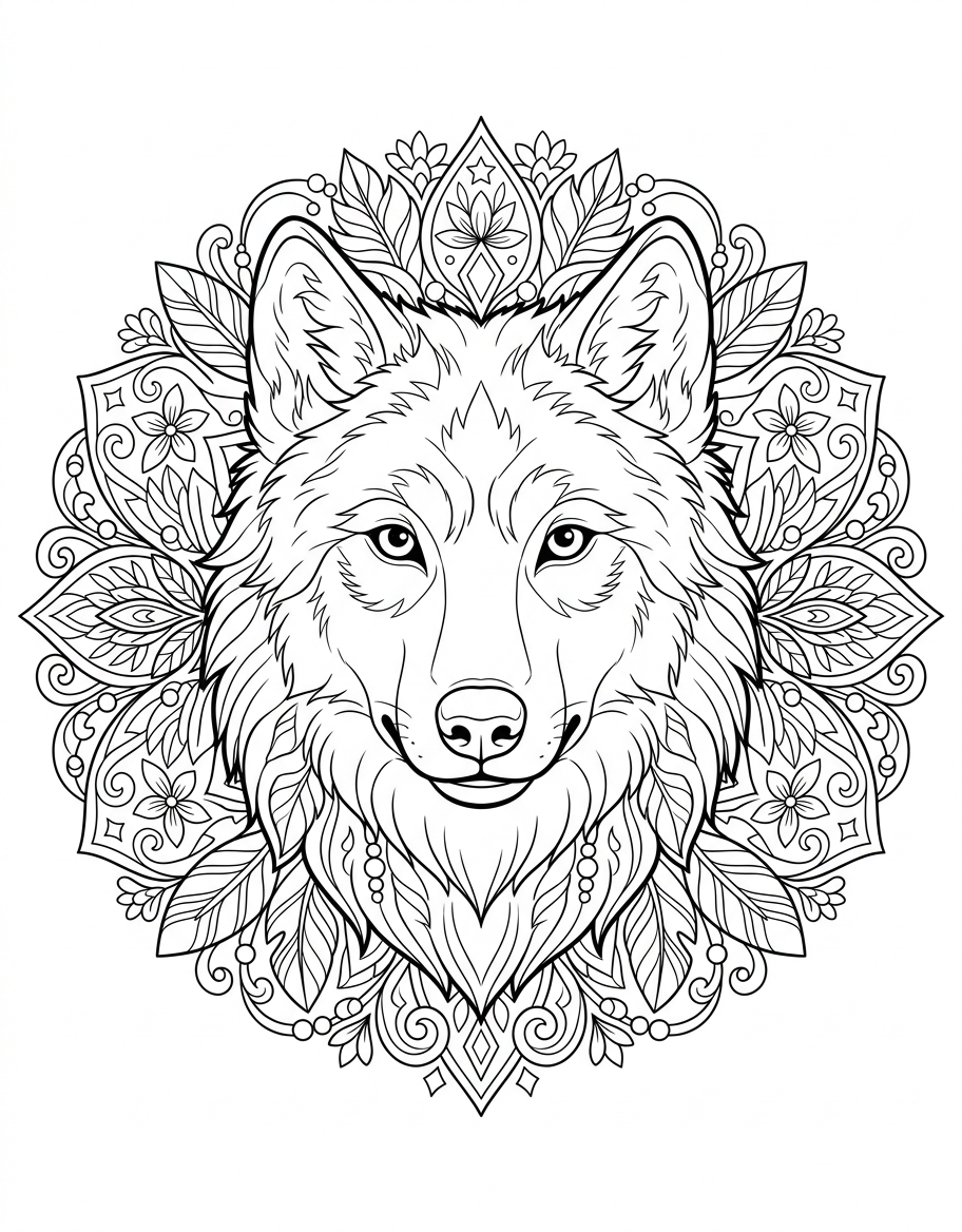 Mandala wolf