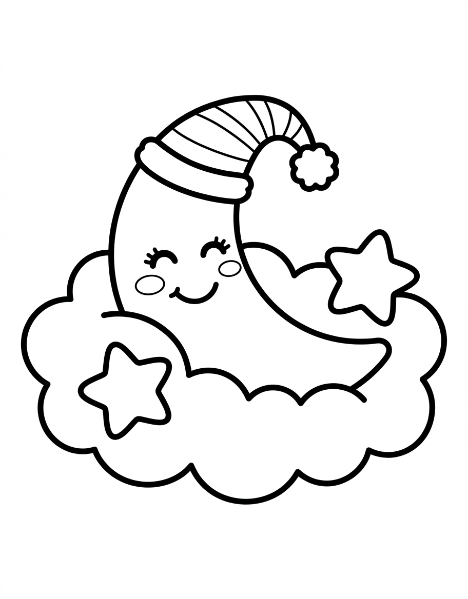 The sleepy moon