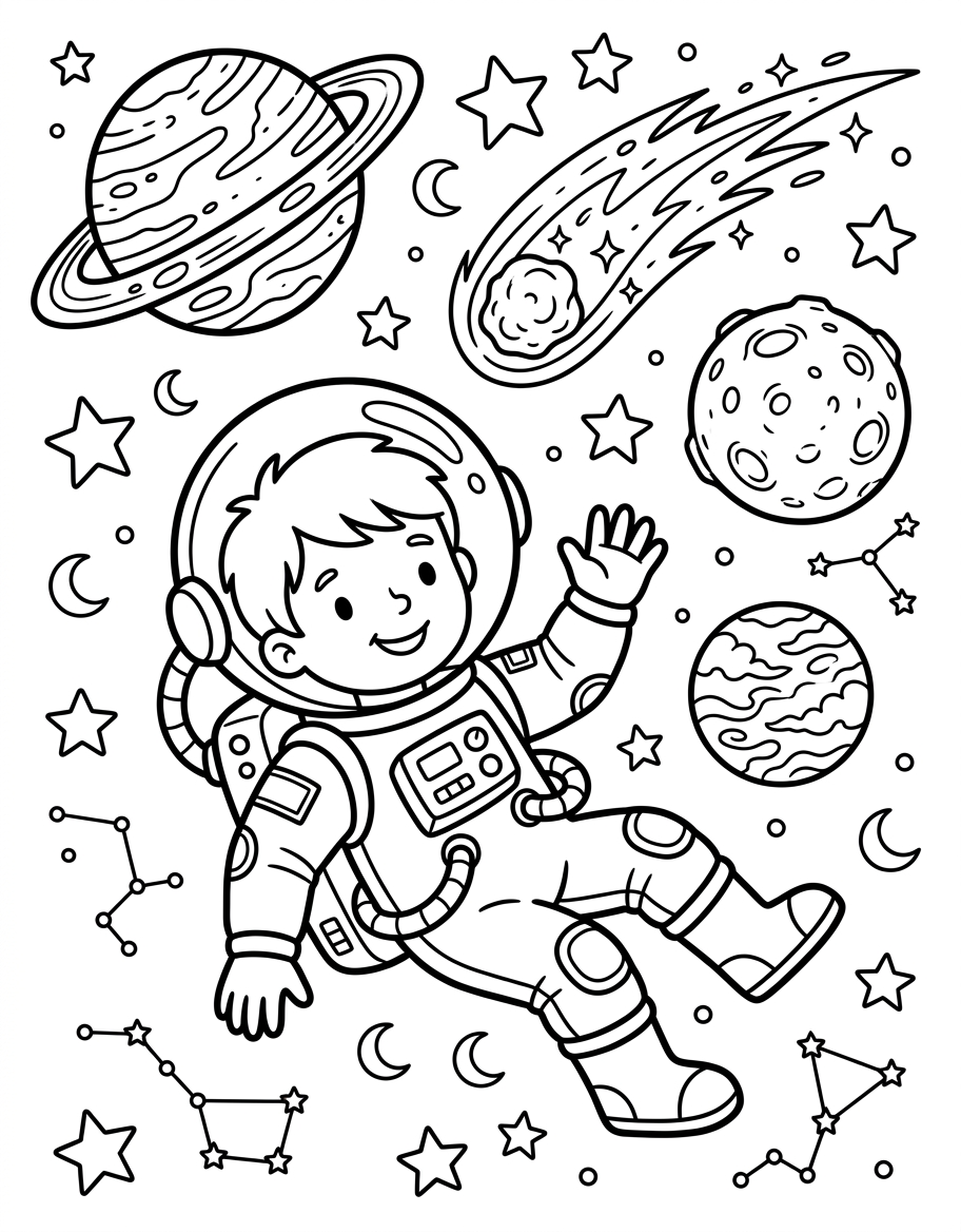 Brave little astronaut