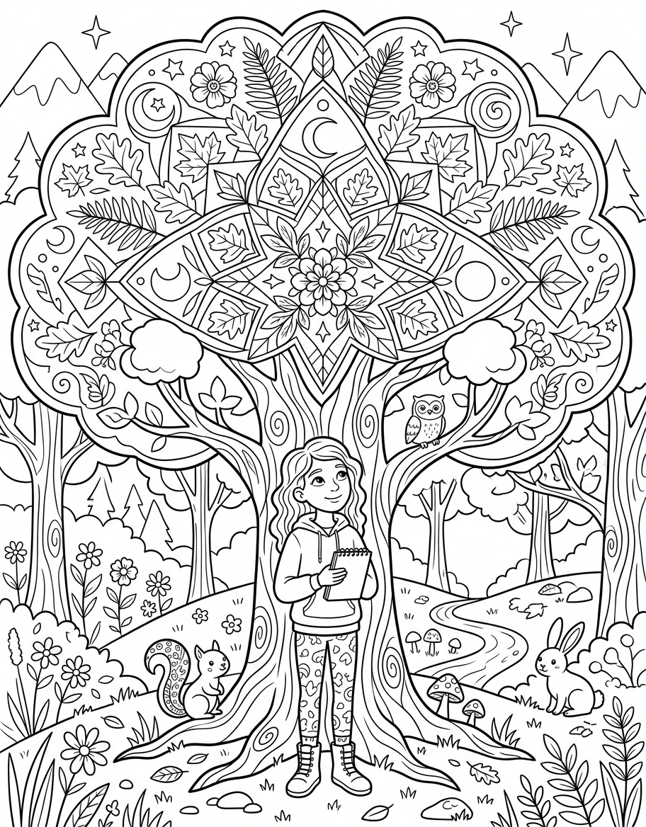 Sacred geometry forest