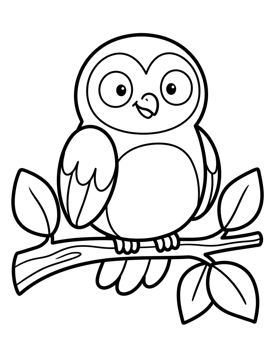 The owl on the branch