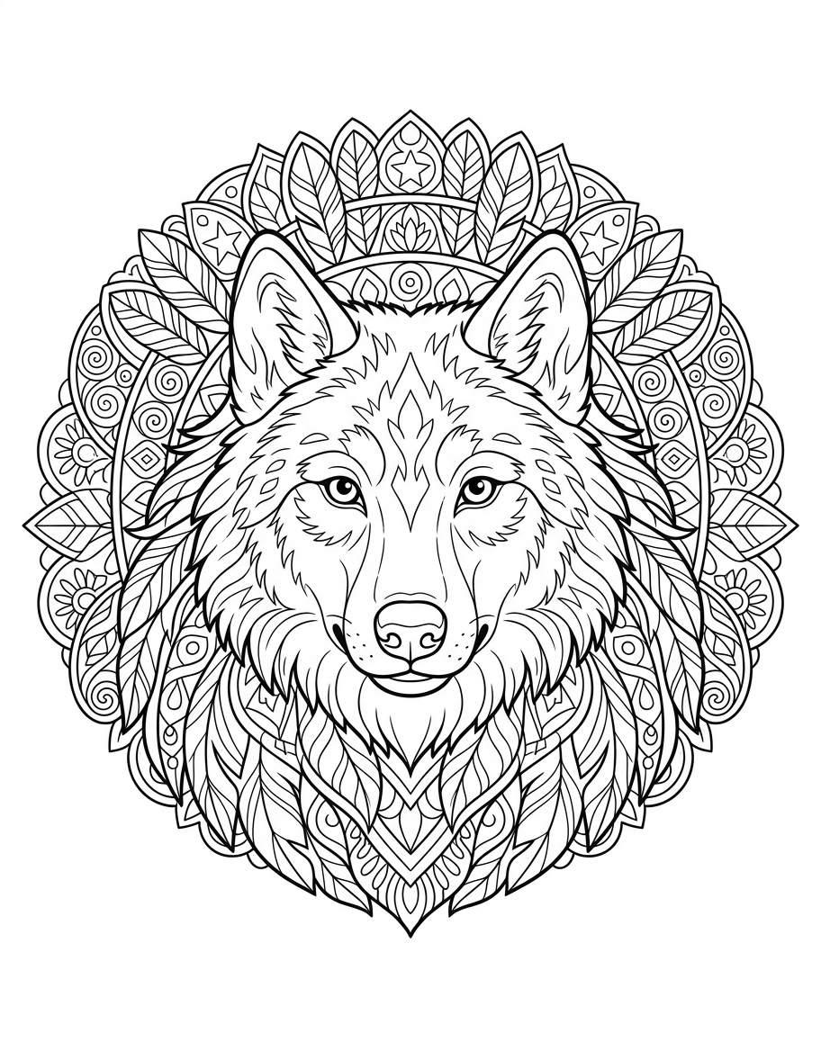 Mandala wolf