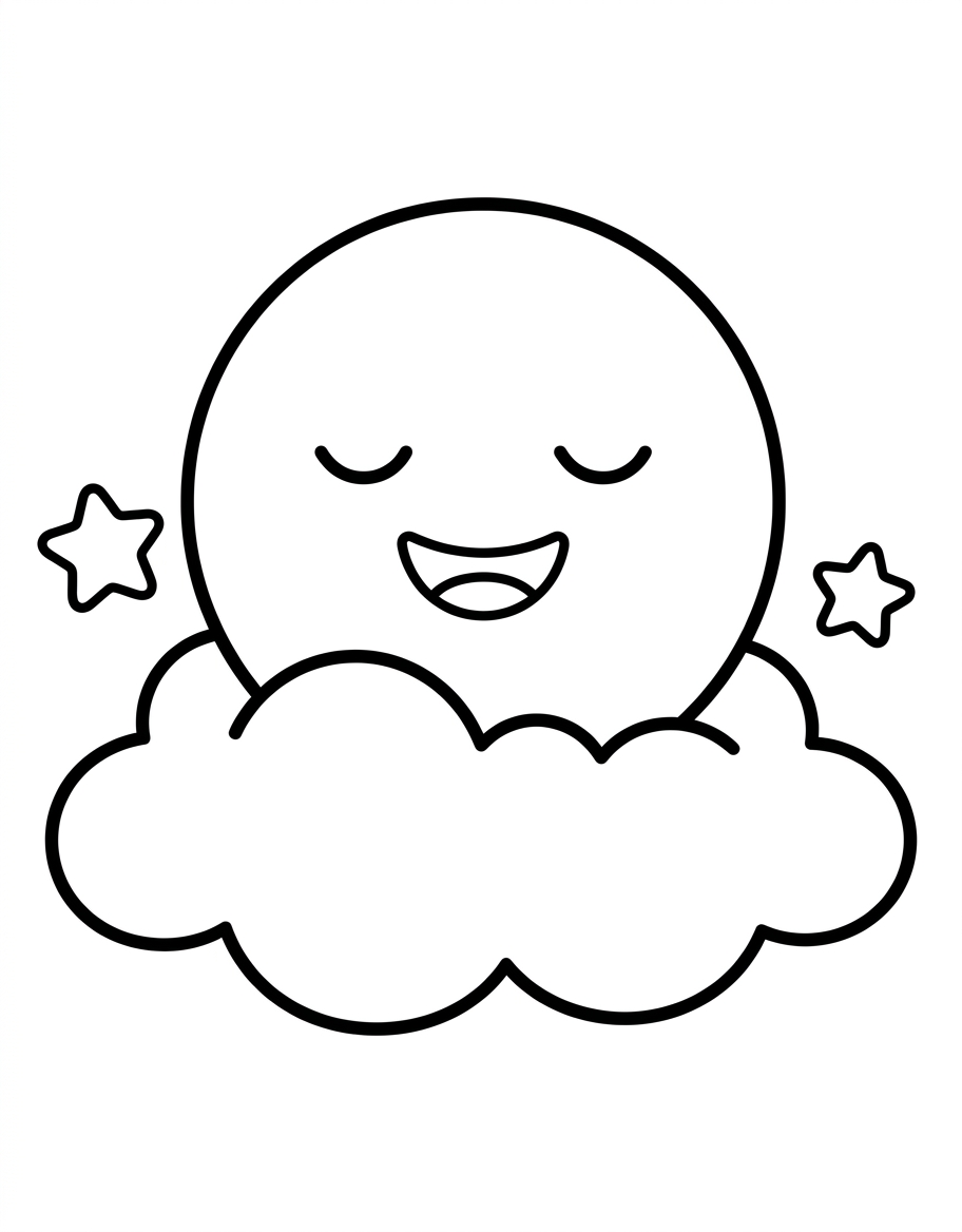 The sleepy moon
