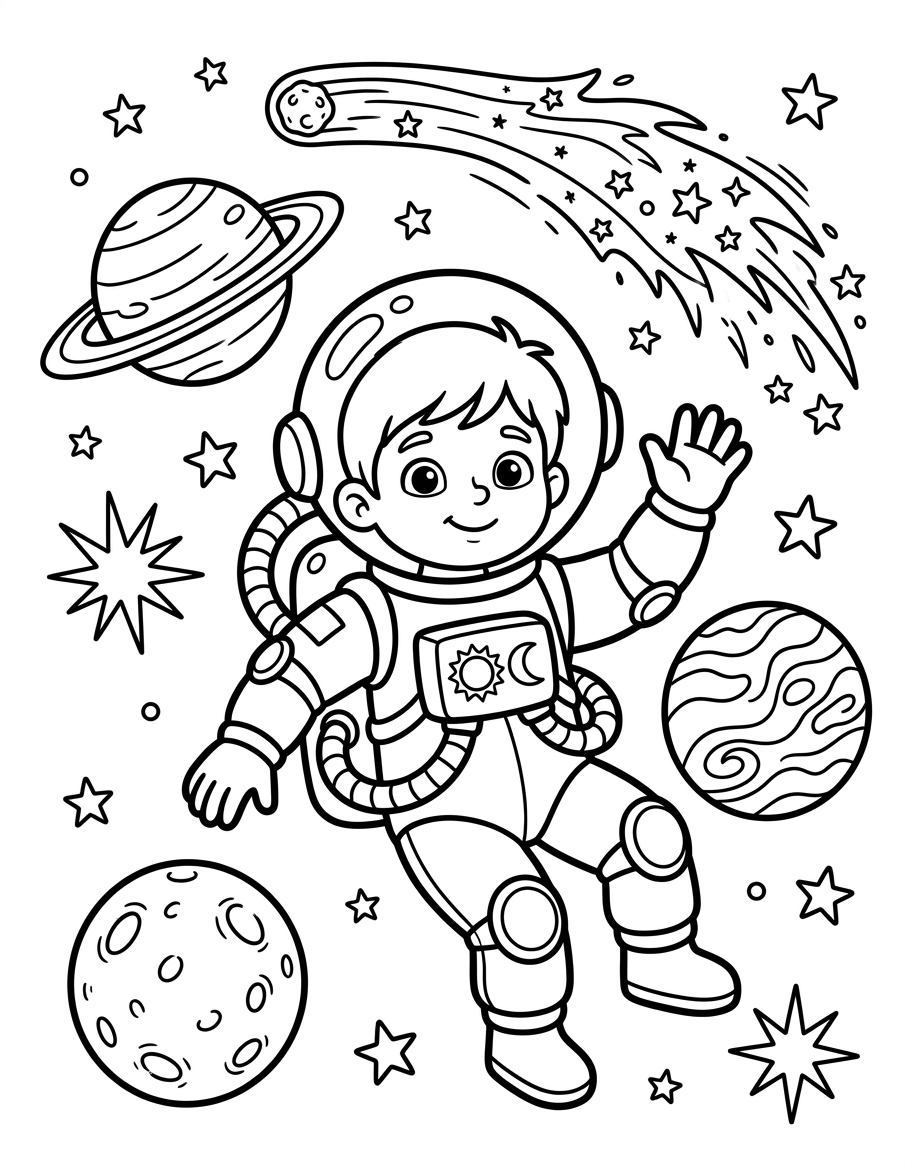 Brave little astronaut