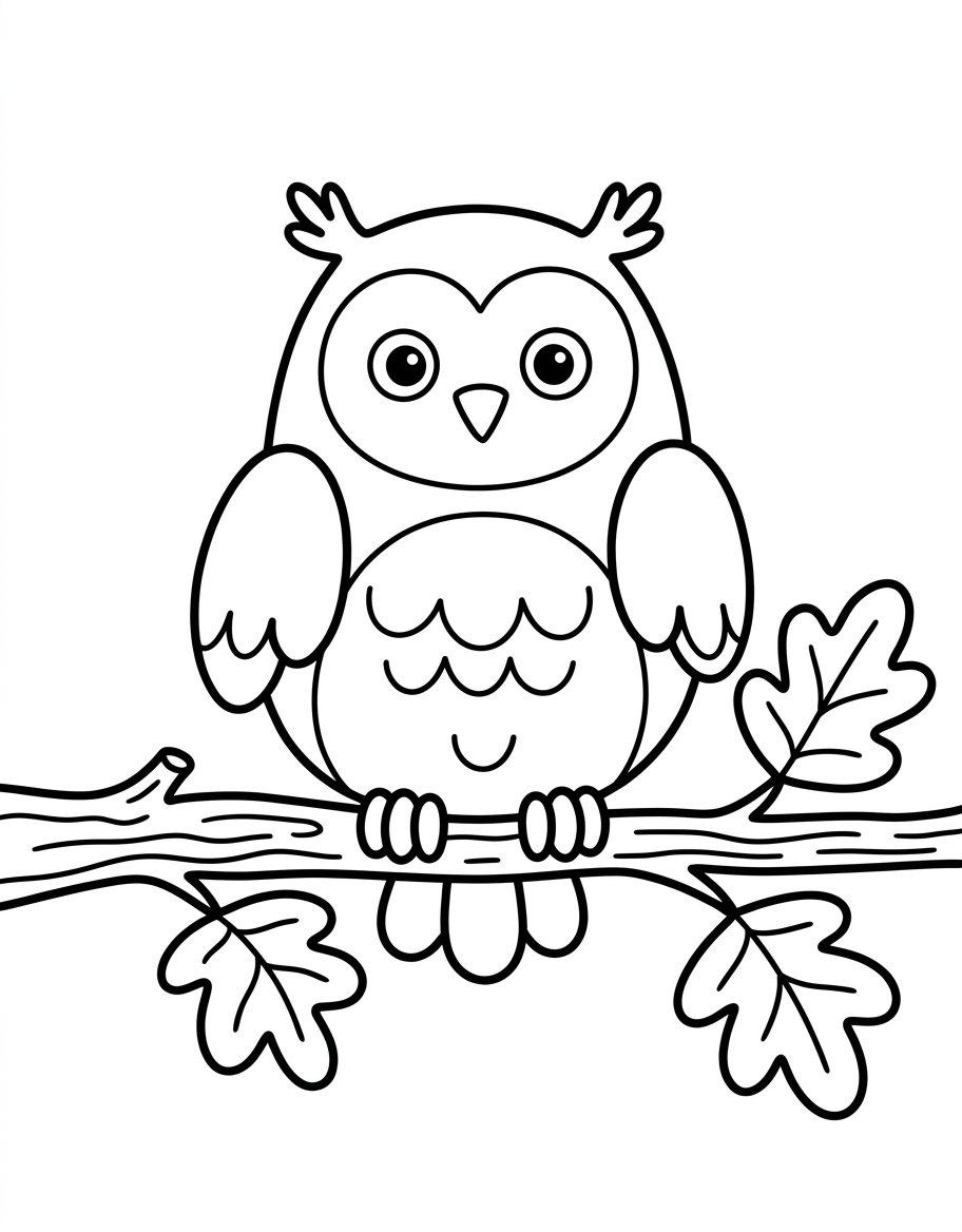 The owl on the branch