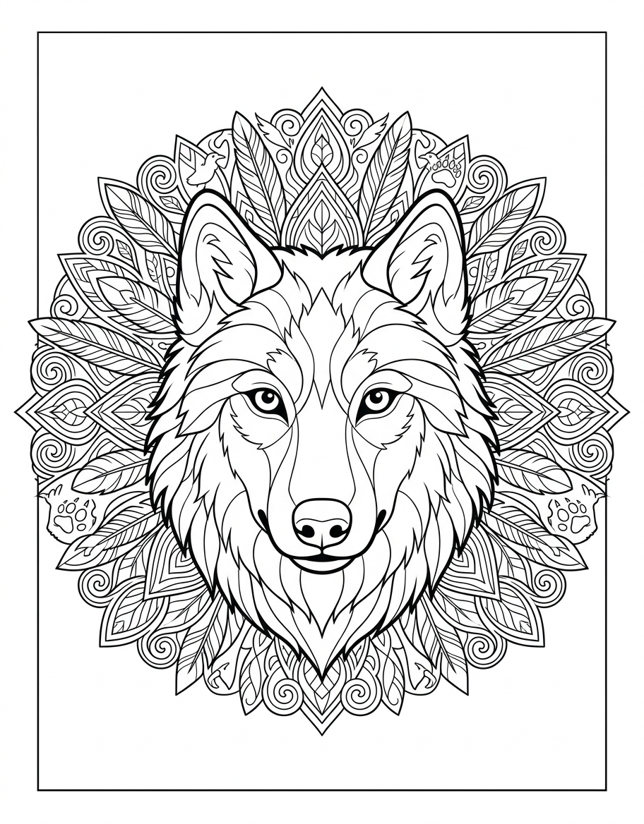 Mandala wolf