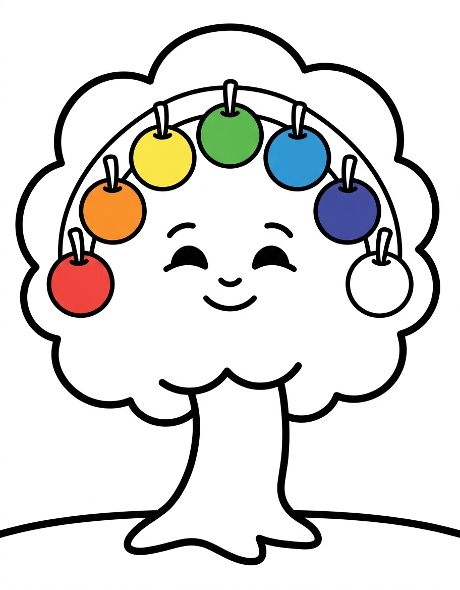 A rainbow tree