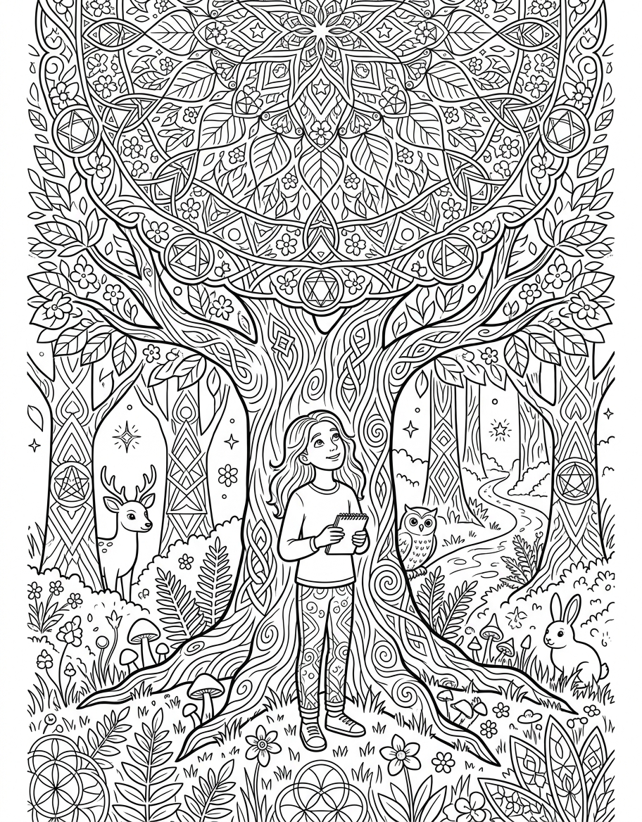 Sacred geometry forest