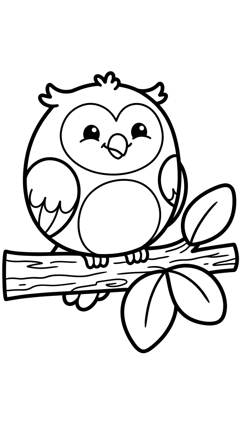 The owl on the branch