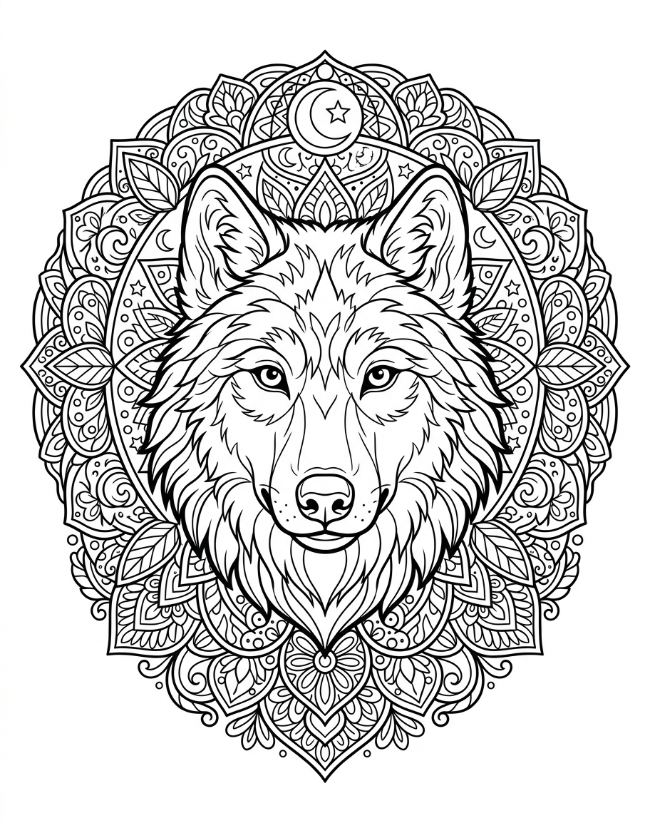 Mandala wolf