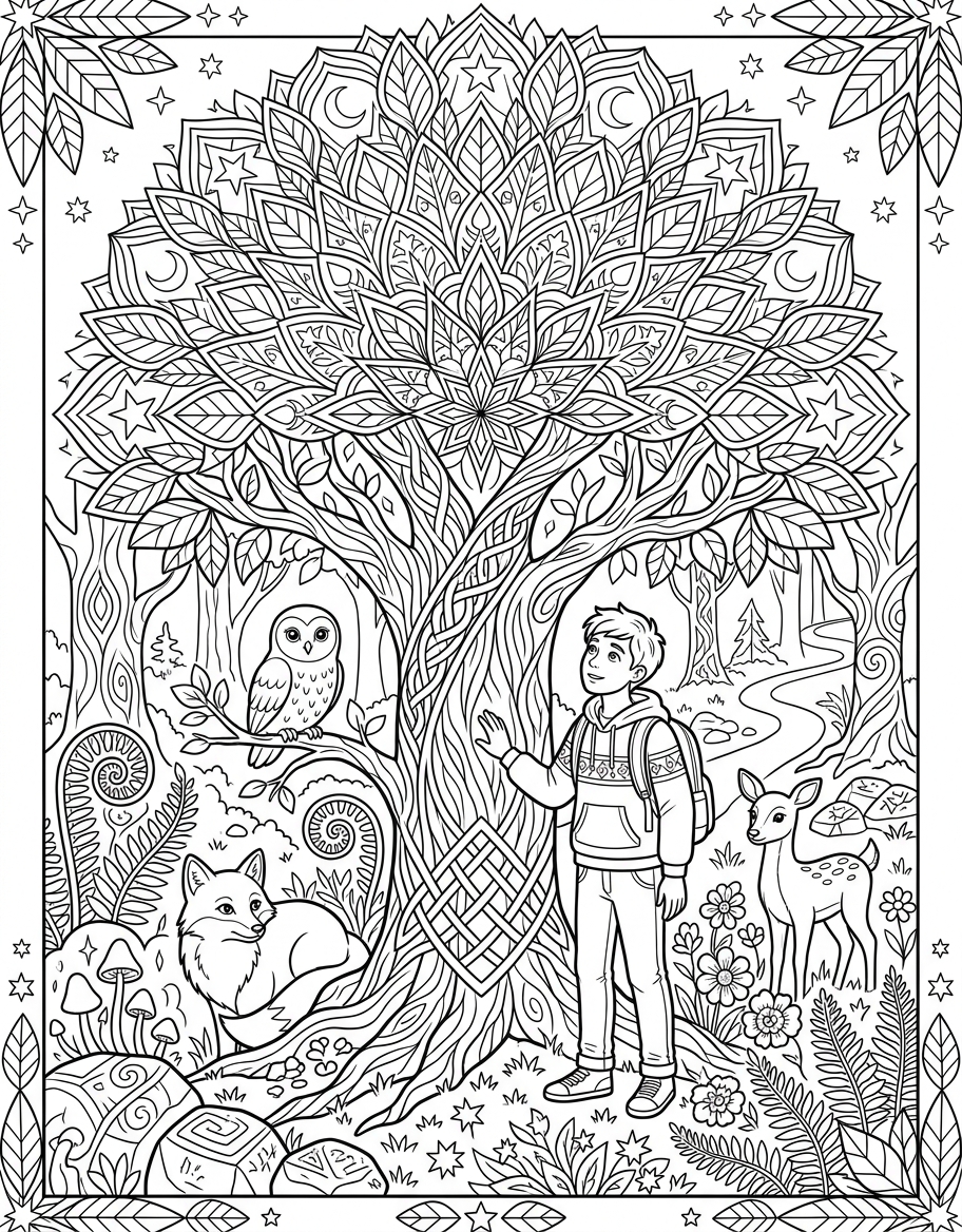 Sacred geometry forest