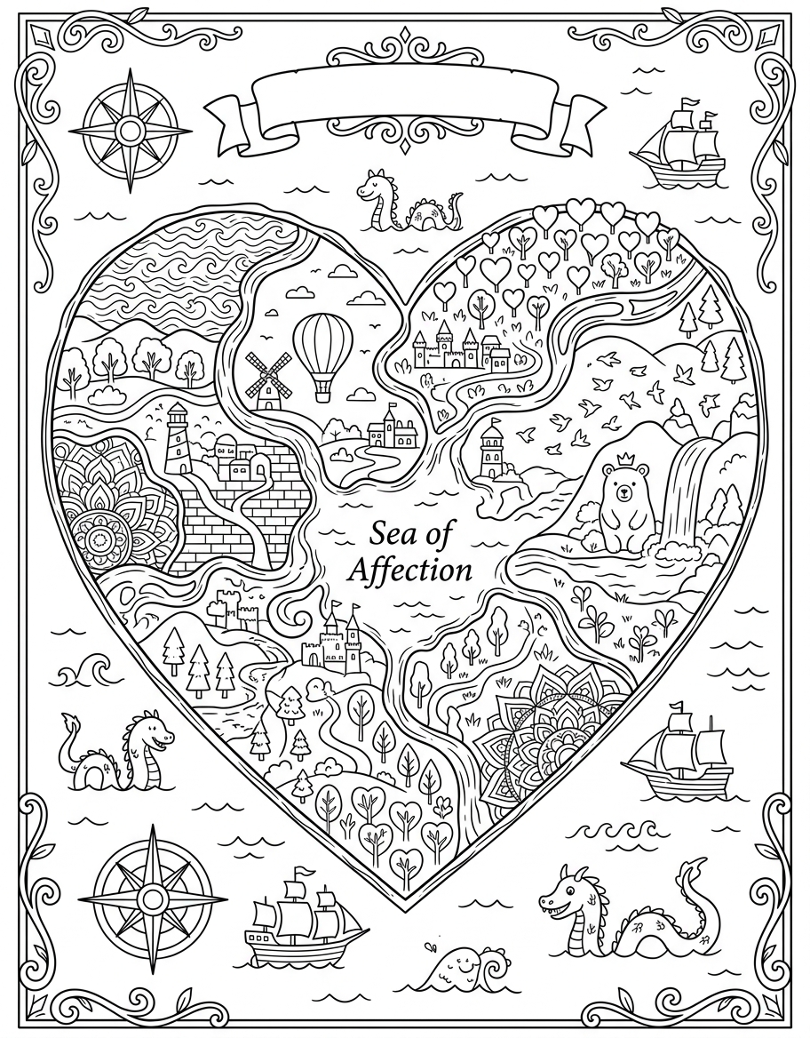 Map of the heart