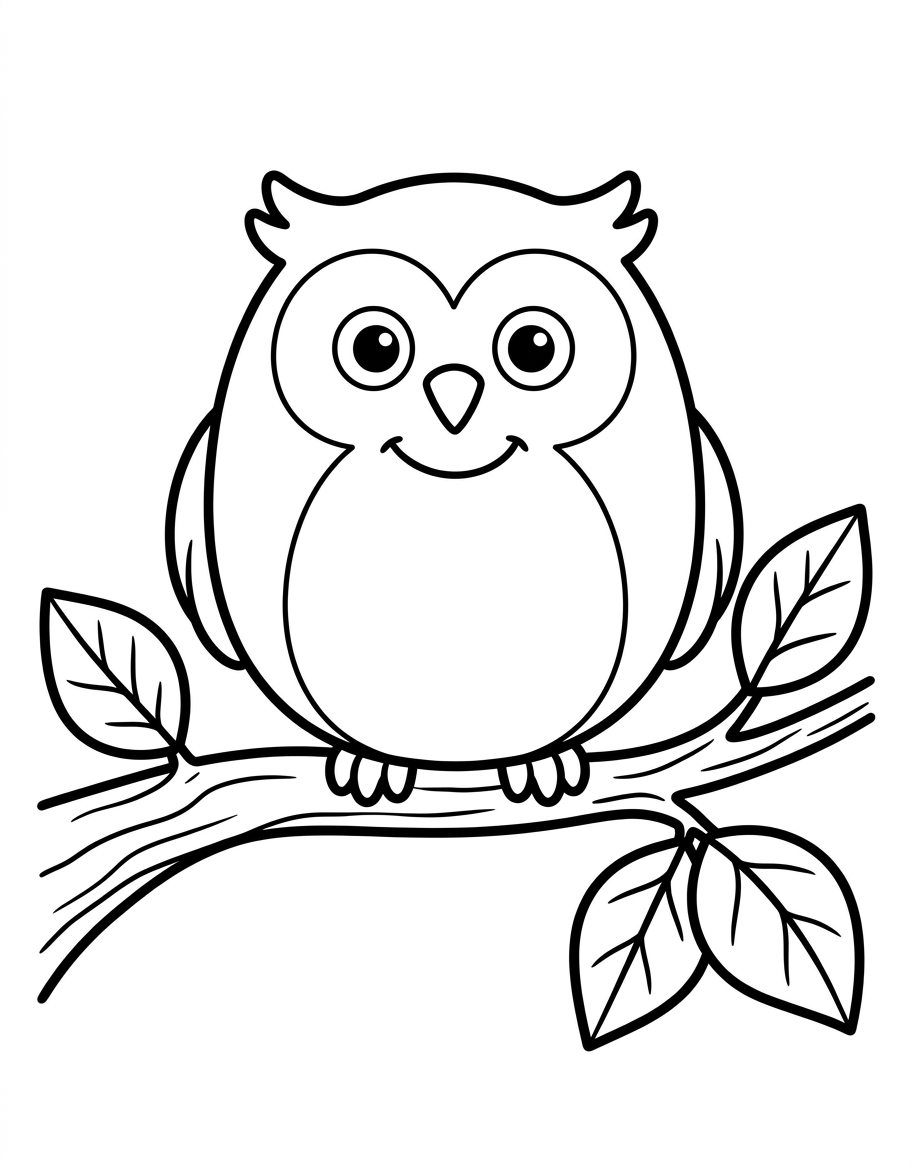 The owl on the branch