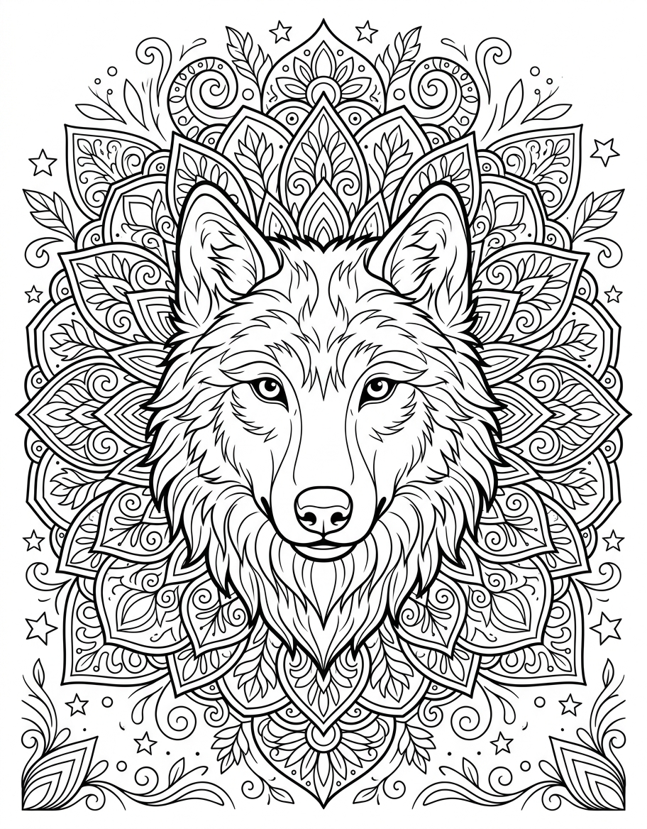 Mandala wolf