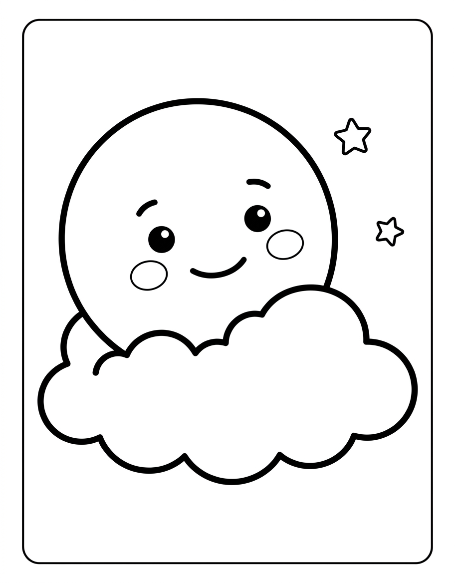 The sleepy moon