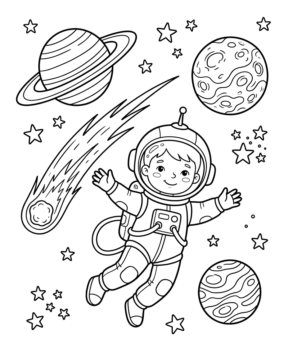 Brave little astronaut