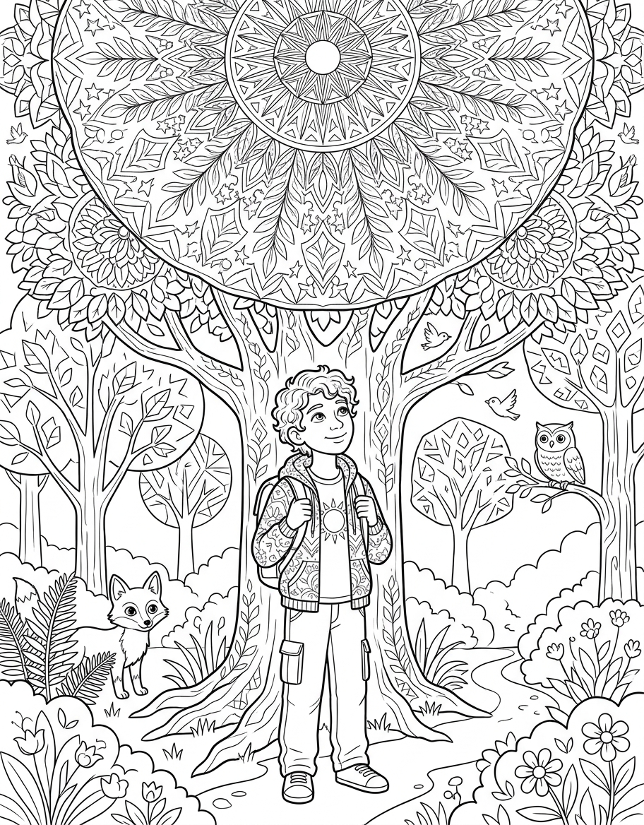 Sacred geometry forest